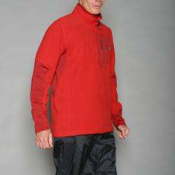 Mountain Hardware Mens Red Microstretch Polartec Fleece Jacket 