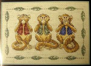 Monkeys – Dimensions counted cross stitch kit  