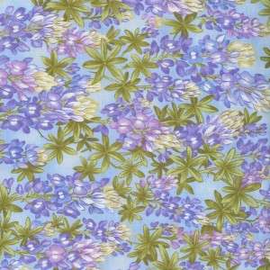 HILL COUNTRY PURPLE FLORAL BLUE~ Cotton Quilt Fabric  