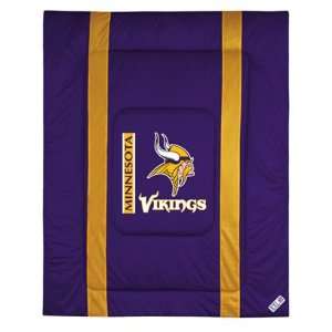  Minnesota Vikings Sideline Comforter   Twin Bed Sports 