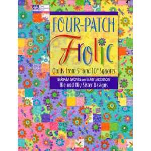  9694 BK Four Patch Frolic Quilts from 5 Inch and 10 Inch 