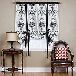 Black Velvet 70 inch Damask Tieup  