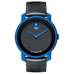 Movado Unisex Aluminum Bold Blue Watch  