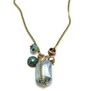  Amberly Necklace with Blue Shadow Crystal Janna Conner 