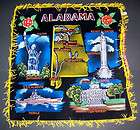 Vintage Alabama Black Velvet Fringed Pillow Cover NWO