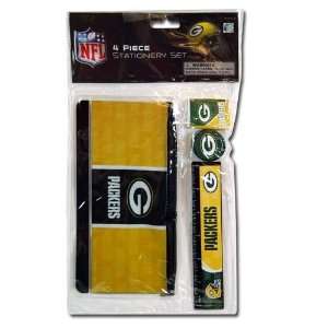  NFL Packers 4pk Study kit on Blister Card   Pencil Case 