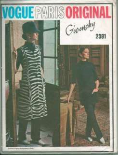 OOP Vogue Paris Original Designer Givenchy Sewing Pattern Misses Uncut 