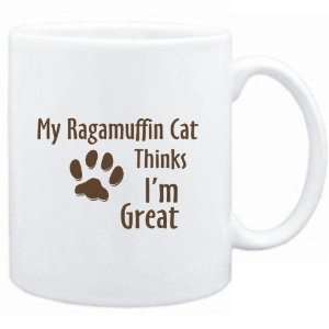 Mug White  MY Ragamuffin THINKS IM GREAT  Cats  Sports 
