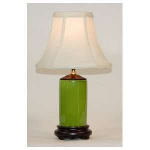 Small Apple Green Porcelain Accent Table Lamp