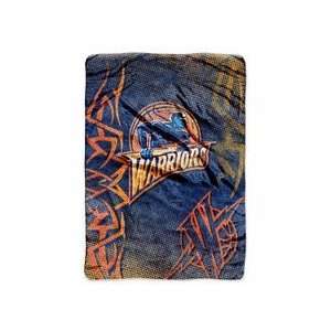 Golden State Warriors Fierce 60 x 80 Super Plush Throw Blanket 