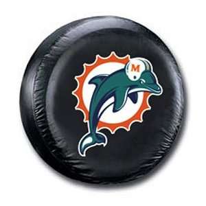  Miami Dolphins Black Tire Cover