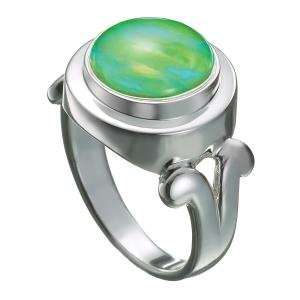 Kameleon Jewelry Silver Ring Swirls Top Size 6 KR14size 6 *Authentic 