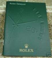 Vintage Genuine Rolex Datejust Booklet Manual 2004 Eng.  