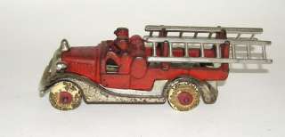   Iron Nickeled Grill Fire Ladder Truck Wagon  (DP)  