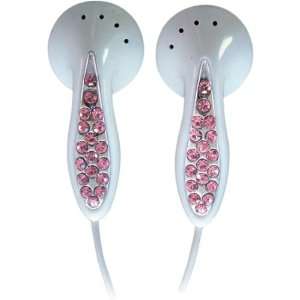  Earhugger iCandy Crystal Stereo Earbuds Pink Electronics