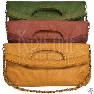 Kristine Safari Chic DEB CHAIN Clutch Handbag Purse Bag  