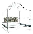 Dalton French Country Rustic Metal Old World Canopy Bed  King