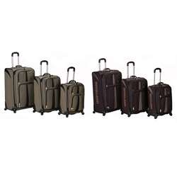 Rockland Polo Equipment Expandable 3 pc Luggage Set  