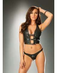  womens leather halter top   Clothing & Accessories
