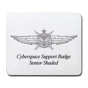    Cyber Space Support Badge Senior Shaded Mouse Pad