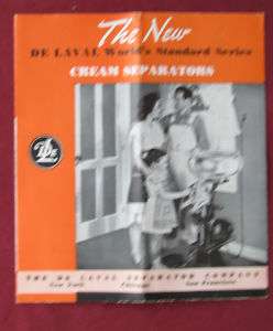 vintage de laval cream separator advertising brochure  