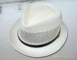 Biltmore Vented Panama Fedora Dress Hat w/Leather Band  