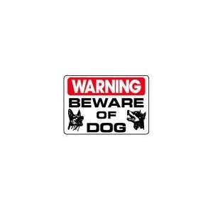  BEWARE OF DOG, 10x14 Heavy Duty Sign