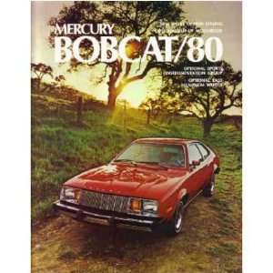  1980 MERCURY BOBCAT Sales Brochure Literature Book 