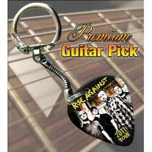  Rise Against 2011 Tour Premium Guitar Pick Keyring 
