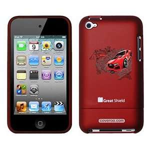    Hot Wheels red on iPod Touch 4g Greatshield Case Electronics