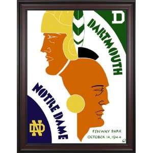  1944 Dartmouth Big Green vs Notre Dame Fighting Irish 36 x 