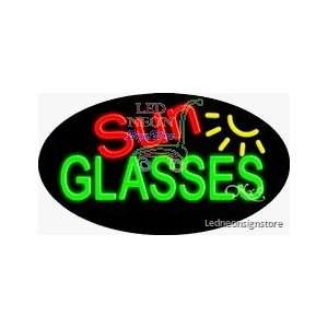 Glasses Neon Sign 17 inch tall x 30 inch wide x 3.50 inch wide x 3.5 