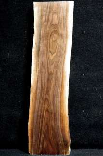 Black Walnut Curly Figured Natural Edge Mantle Piece Shelf Lumber 1731