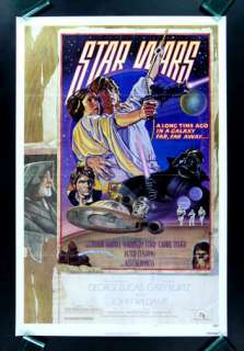 STAR WARS * 1SH STYLE D ORIGINAL MOVIE POSTER 1977  