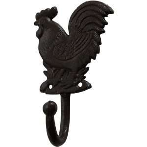  Cast Iron Rooster Towel Hanger with One Hook