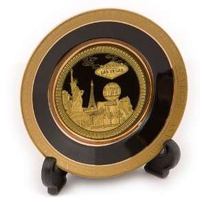   Las Vegas Commemorative Plate with Display Stand