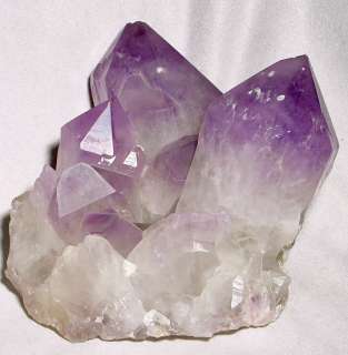 This handsome Amethyst cluster has very substantial individual crystal 