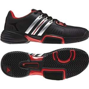Adidas Barricade Team (Mens) Black/Metsilver/Red Tennis Shoe  