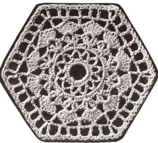Crochet MOTIF BLOCK Barbary Round Bedspread Pattern  