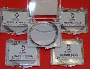 Dental Band Matrix Roll 1/4.0015 Kit / 5 Rolls  