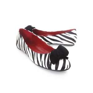  Zebra Print Round Toe Flat Shoes Animal Print Flats 