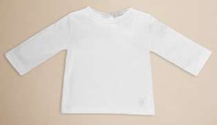   Toddler Girls White Cotton L/S T Shirt NEW WITH TAGS 9 24 month  