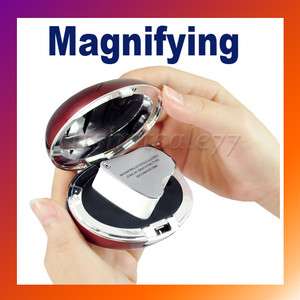 30X &60X 2 LED Light Jeweler Glass Magnifier Magnifying  