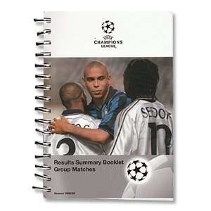1998 Champions League Results Summary Booklet  Sports 
