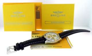   Breitling Chronomat B13356 Mother of Pearl Diamond Chrono Watch + B&P