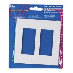  Leviton Decora Style Two Gang Screwless Wall Plate (c22 