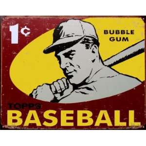 com Desperate Enterprises 1959 Topps Baseball Collectible Metal Sign 