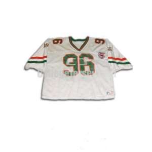 White No. 96 Game Used Florida A&M All Pro Image Football Jersey (SIZE 