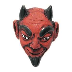   Ceramic Devil Face Beads , Red, 3 per Pack Arts, Crafts & Sewing