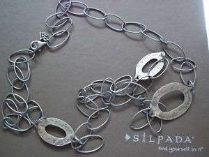 N1506 Retired Silpada Sterling Silver Link Necklace $99  